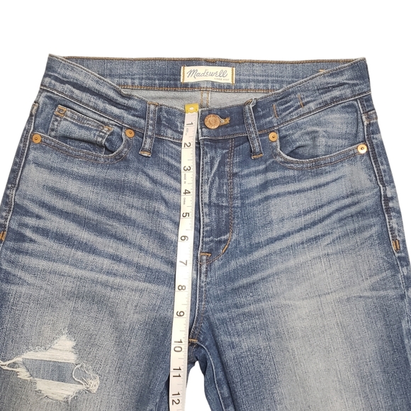 Madewell High Riser Skinny Distressed Jeans Sz 27 - Picture 9 of 14